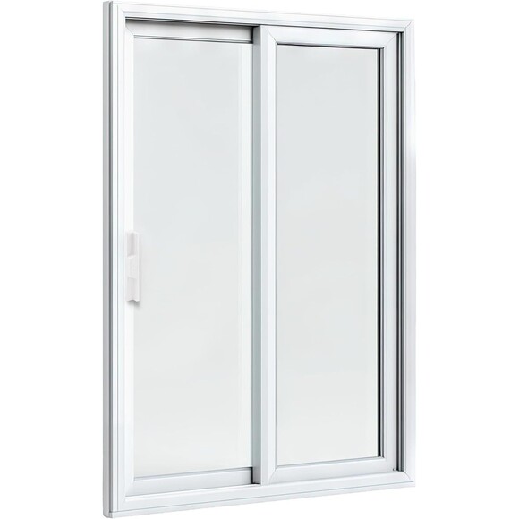 Patio Door Pull C 1113 White Diecast Outside Sliding single Pack with Hardware - Picture 5 of 6